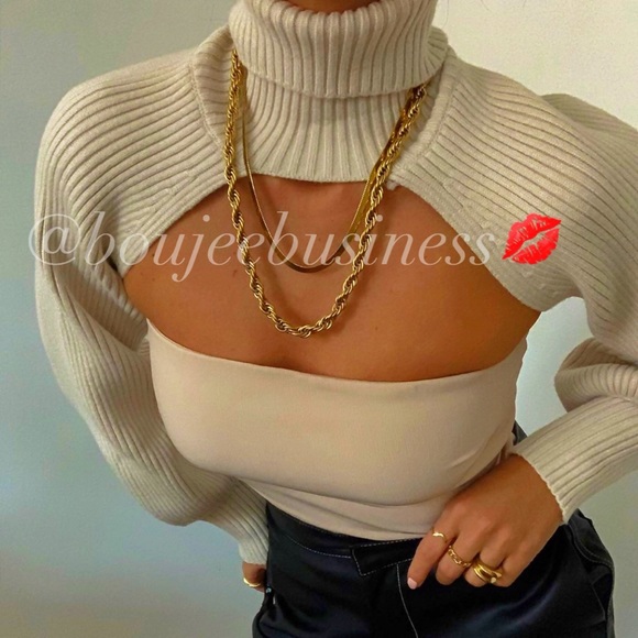 ZARA BNWT Knit Arm Warmer Sweater - Picture 4 of 16